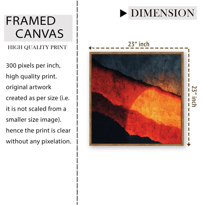 The Lava Lines Canvas Wall Art With Frame media 9