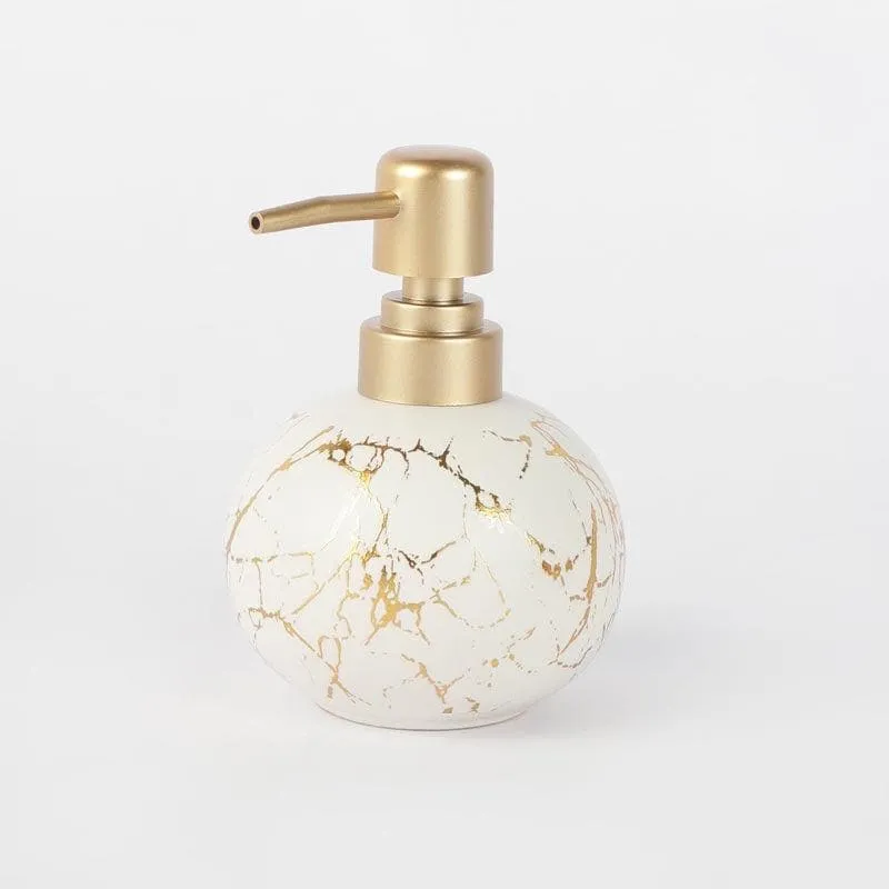Siroqa Round Soap Dispenser - White media 5
