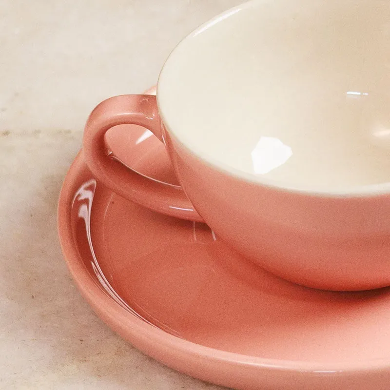 Blush & Brew Cup & Saucer (Pink/240 mL) - Four Piece Set media 4