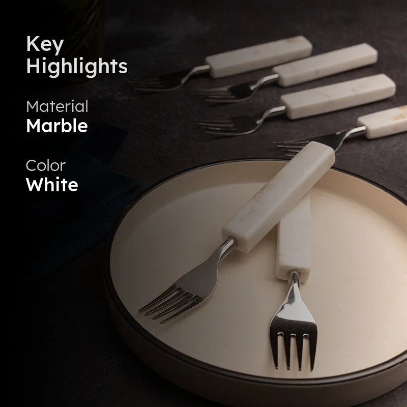 Cava Marble Fork Set - Set Of Six media 2