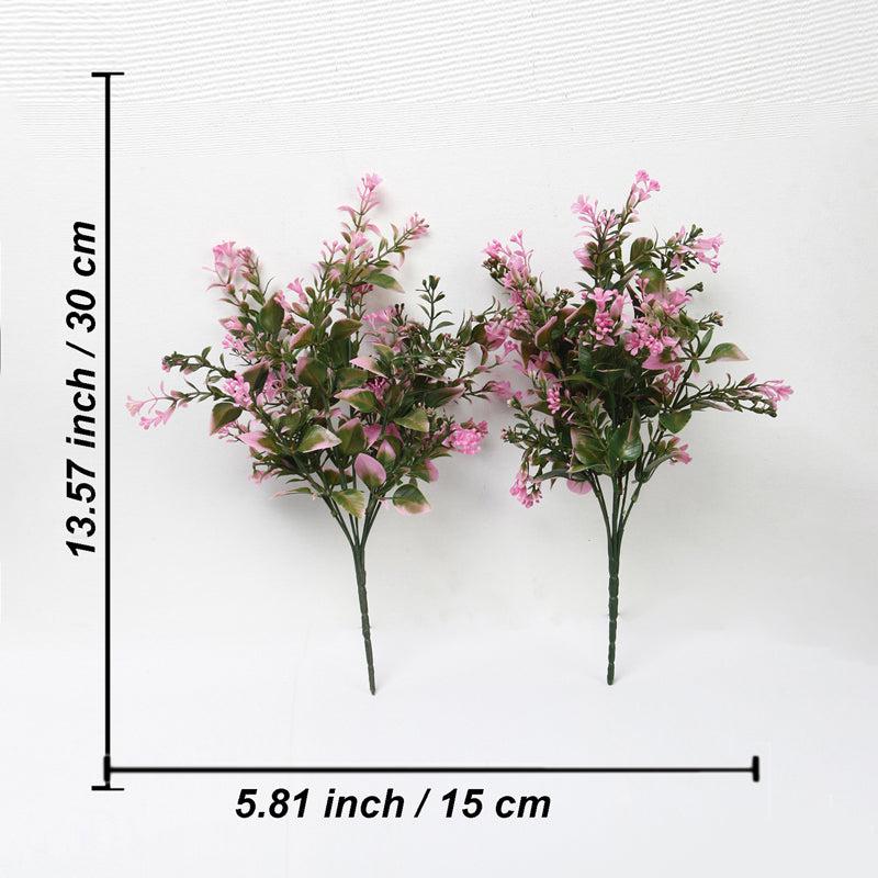 Faux Pink Lavender Leaf Bunch - Set Of Two media 4