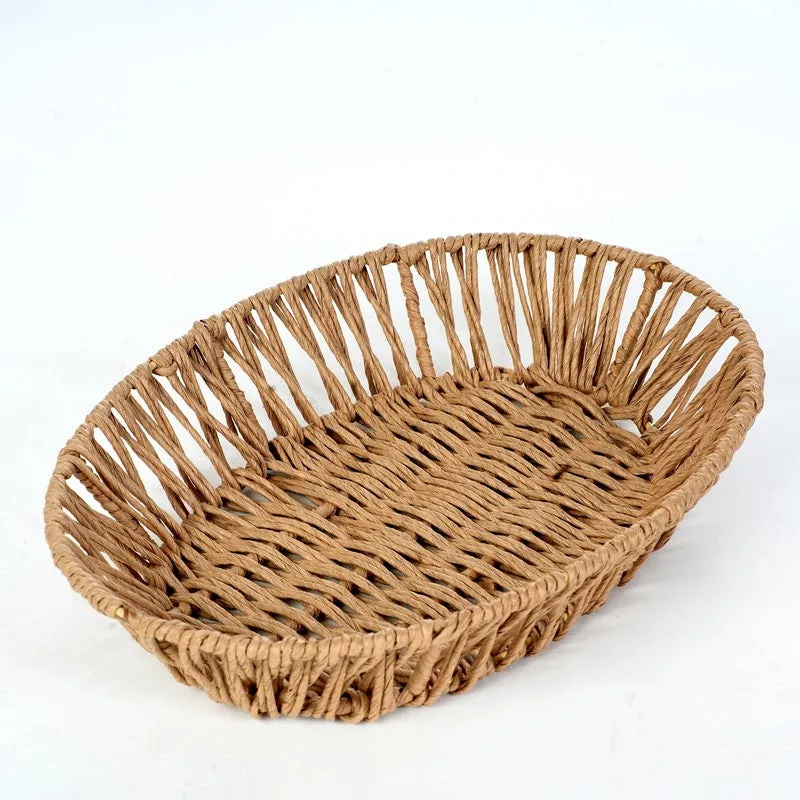 Willow Raffia Storage Basket media 3