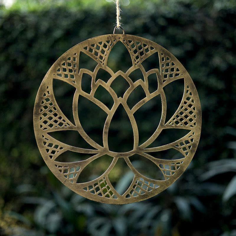 Golden Lotus Metal Wall Accent media 3