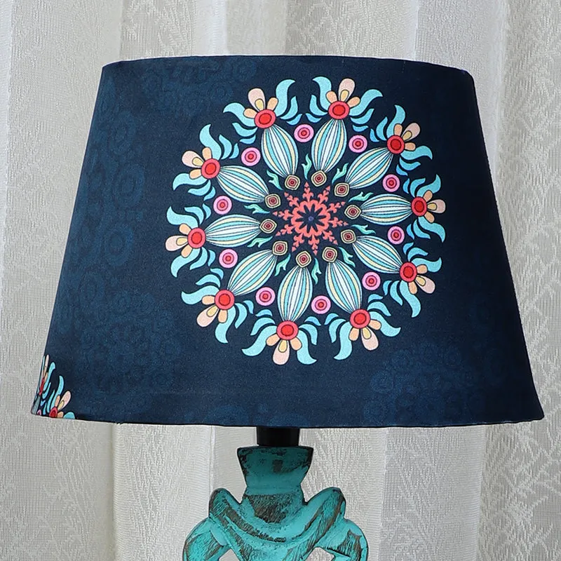 Toile Sigil Mango Wood Table Lamp - Multicolor media 3