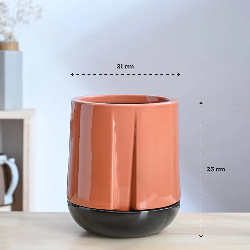 Ugaoo Duke of Drainage Ceramic Planter - Coral media 8