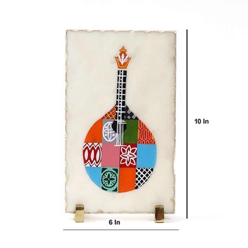 Symphonic Hand Painted Marble Showpiece media 4