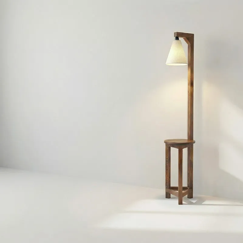 SimplyShade Wooden Floor Lamp - Brown media 8