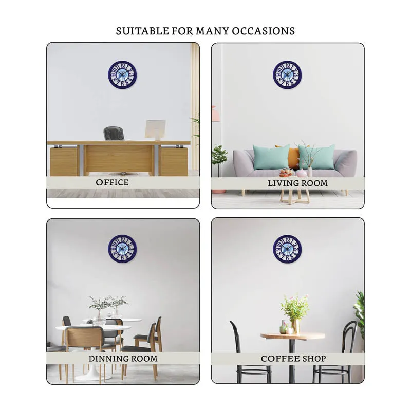 Mercy Blue Wall Clock media 6