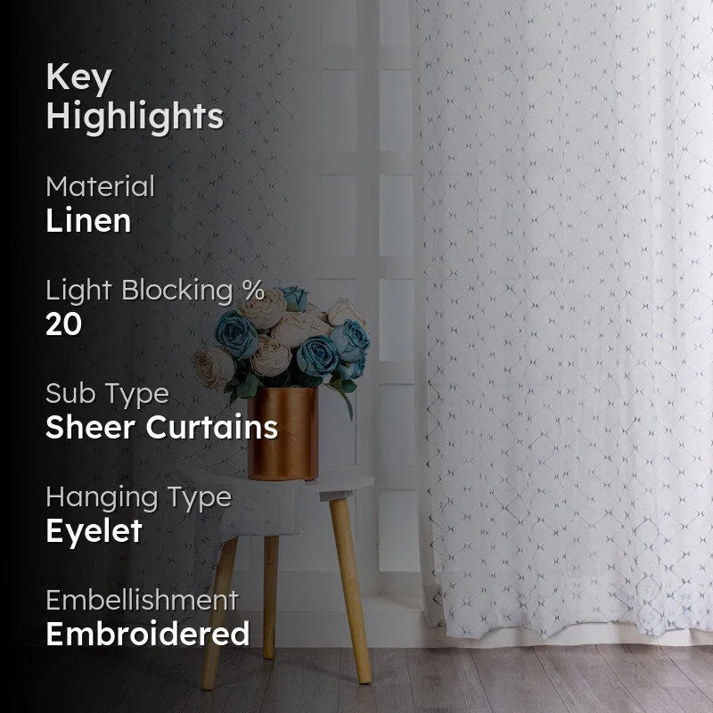 Zyvar Artform Printed Curtain - Set Of Two media 2