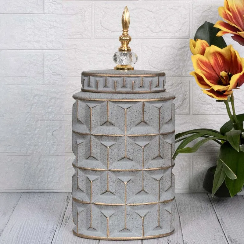 Ashwave Ceramic Jar Showpiece - Medium media 4
