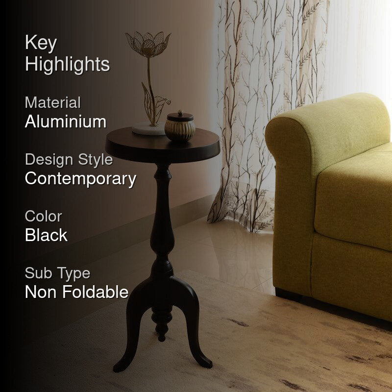 Misova Antique Accent Table - Black media 2