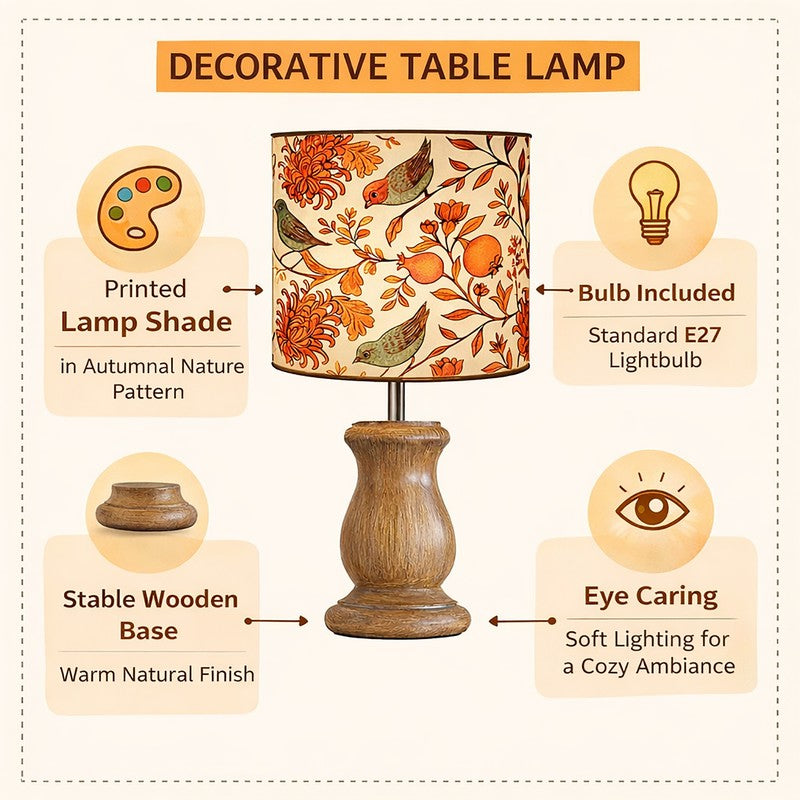 BirdMuse Glow Wooden Table Lamp media 4