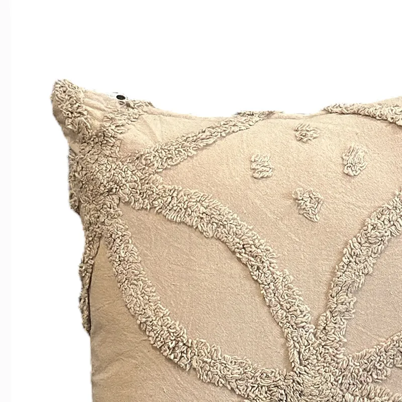 Kata Tufted Cotton Cover - Beige media 5