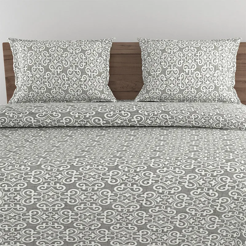 Swayam Daksha Ethnic Bedding Set - Grey media 4