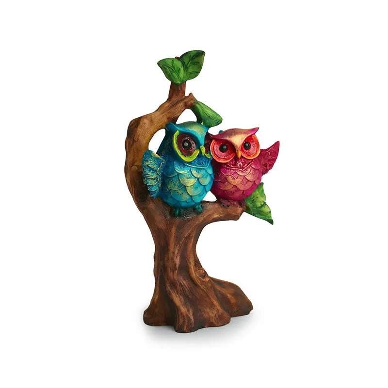 Owl Couple Resin Showpiece media 3