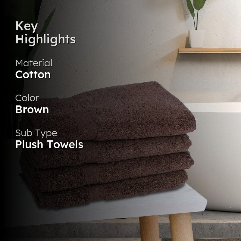 Miorah Bath Towel (Brown) - Set Of Four media 2