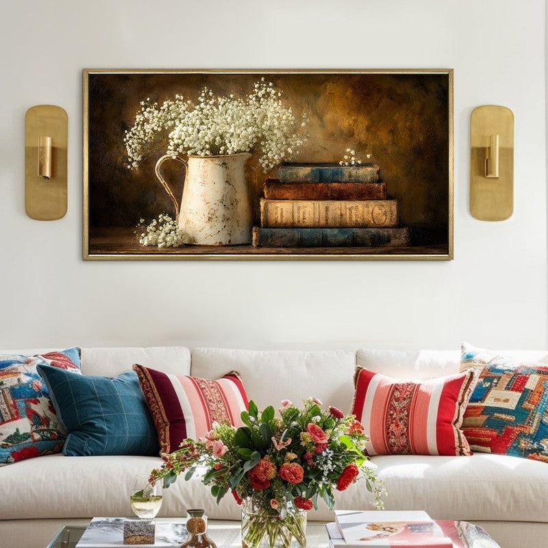 Bloom Chronicle Canvas Wall Painting With Frame