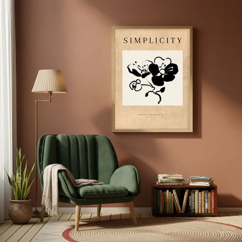 Florenza Canvas Wall Painting With Brown Frame media 1
