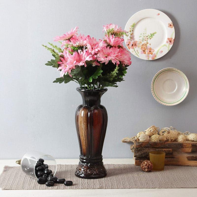 Faux Daisy Garabara Flower Bunch - Pink