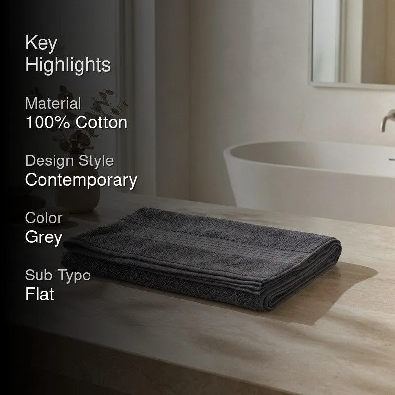 Monte Carlo Dry Nest Pure Cotton Bath Towel - Grey media 2