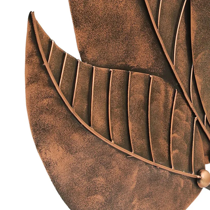 Amber Leaves Metal Wall Accent media 4