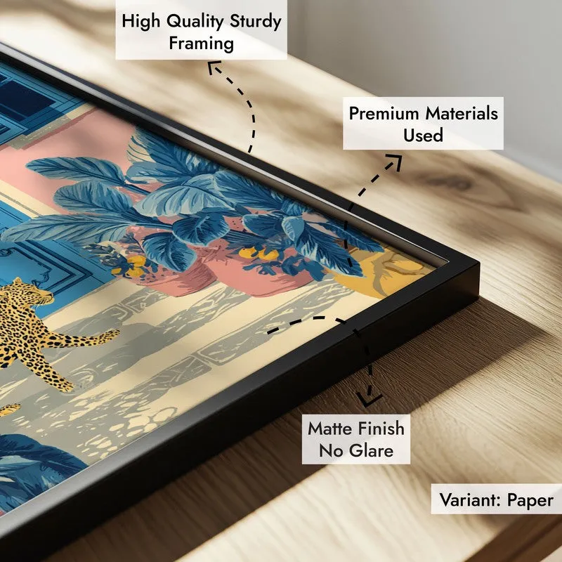 Nature Muse Canvas Wall Painting - Black Frame media 6