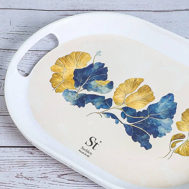 Leaf Of Gold Melamine Serving Tray media 5