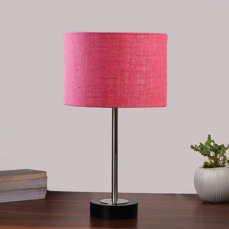 Sienna I Rodin Wooden Table Lamp - Pink,Silver,Black media 3