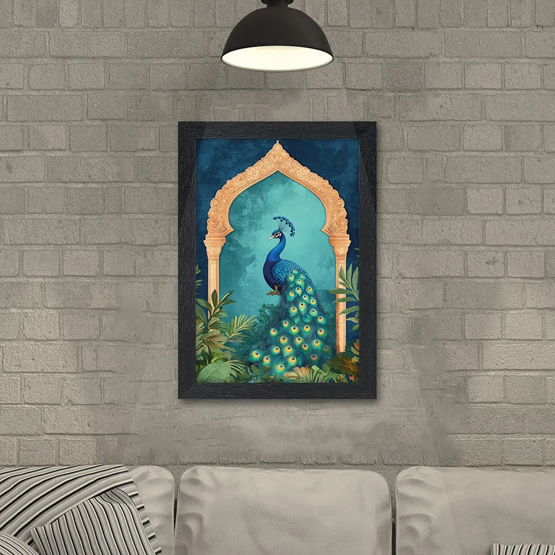 Peacock Arc Wall Painting media 5
