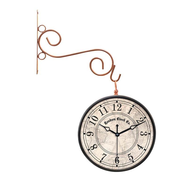 Huntley Double Sided Vintage Station Clock media 3