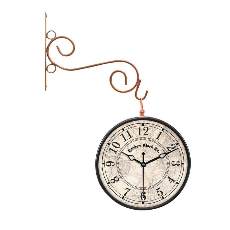 Huntley Double Sided Vintage Station Clock media 3