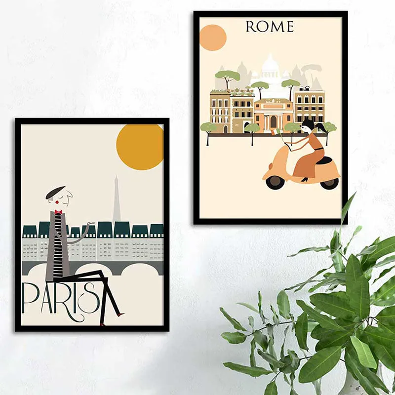 Rome & Paris Wall Art - Set Of Two media 3