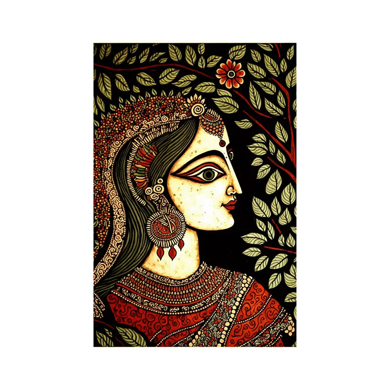 Ethnic Princess Wall Painting media 4