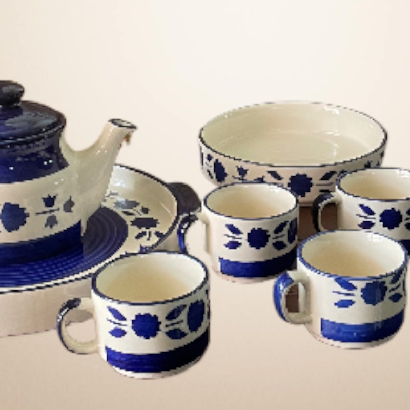 Natana Floral Tea Set - Nine Piece Set media 3