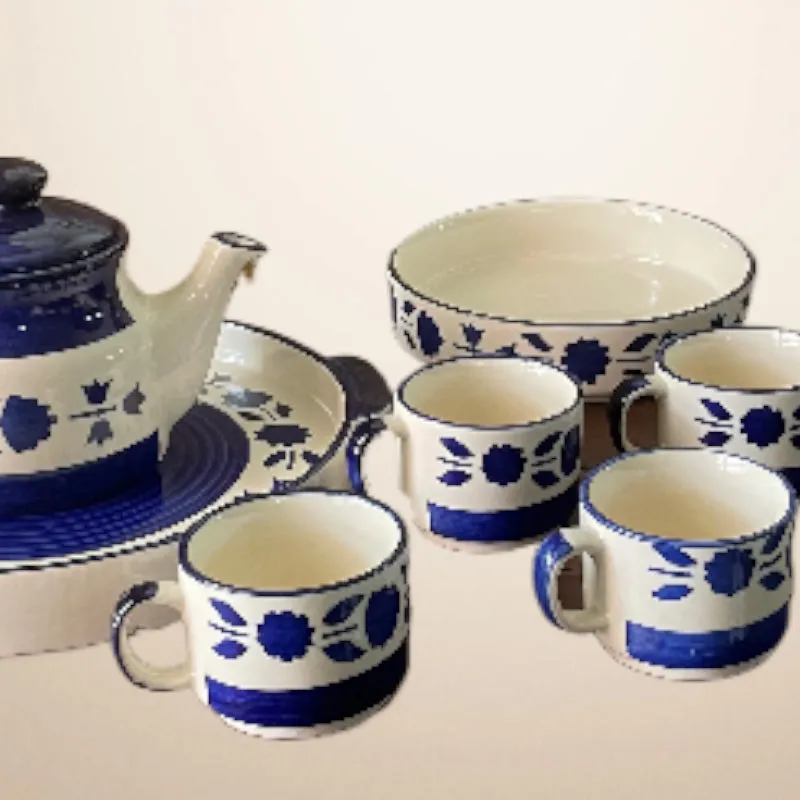 Natana Floral Tea Set - Nine Piece Set media 3