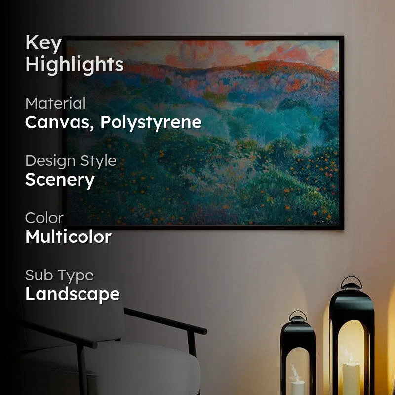 Sun Of Dawn Canvas Wall Painting - Black Frame media 2
