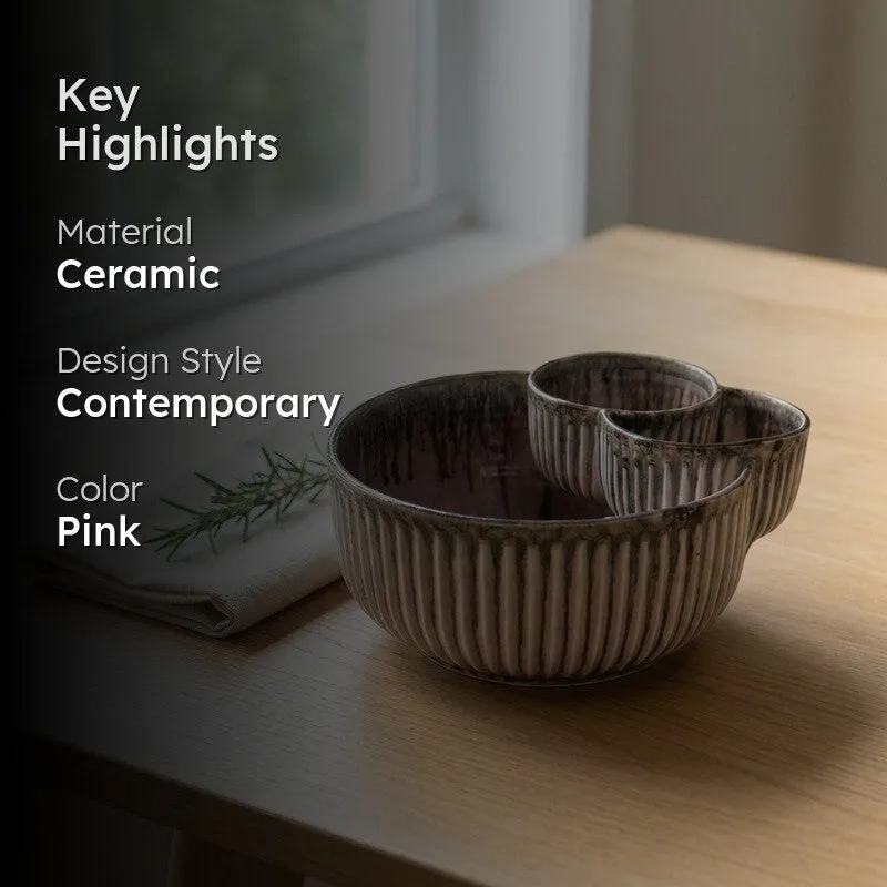 Double Dip Snack Bowl (800 mL) - Pink media 2