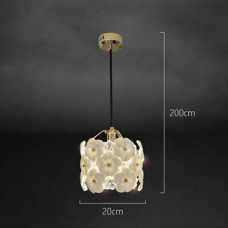 Petal Parade Glass and Ceremic Ceiling Lamp media 6