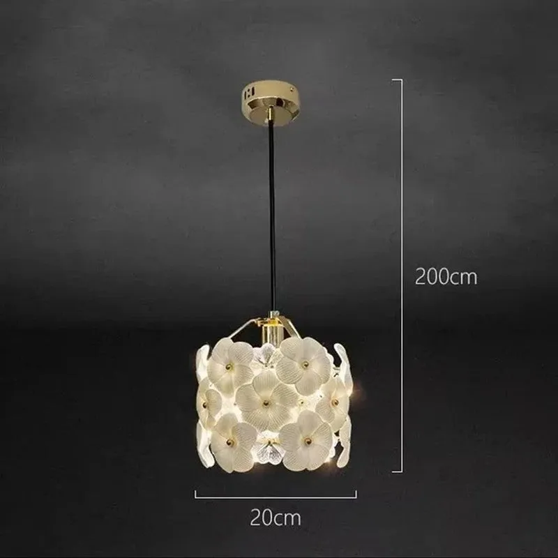Petal Parade Glass and Ceremic Ceiling Lamp media 6