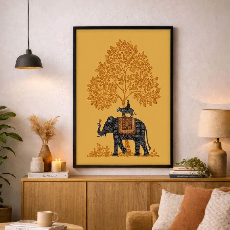 Vanraj Canvas Wall Painting With Black Frame media 9