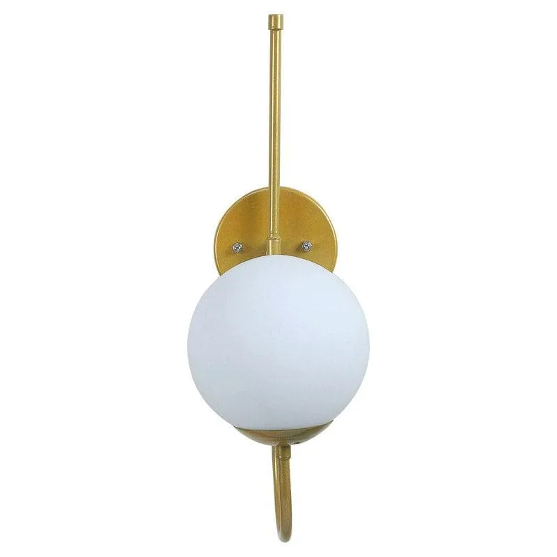 Ottana Moon LED Glass & Metal Wall Lamp media 4