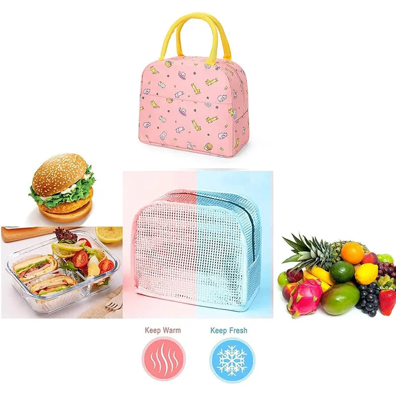 Pink Paws Nylon Lunch Bag media 3