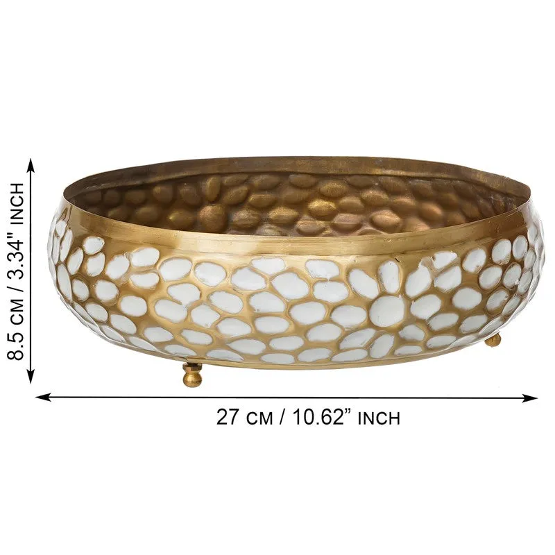 Luxe Mosaic Metal Urli - Gold media 9