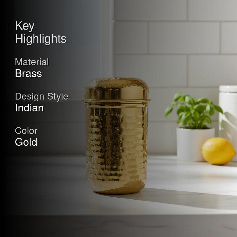 PureForm Gold Brass Container - 1000 mL media 2