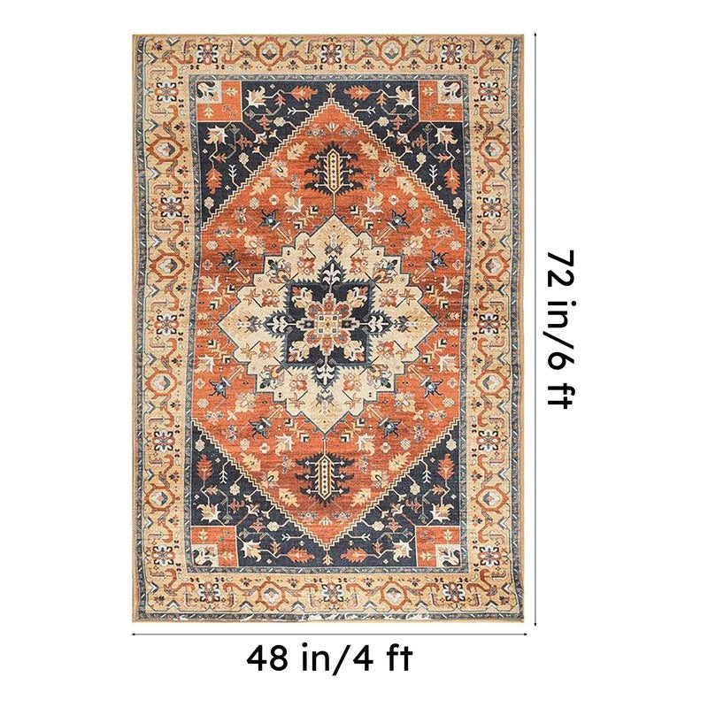 Sadaf Velvet Rectangle Anti-Skid Carpet media 8