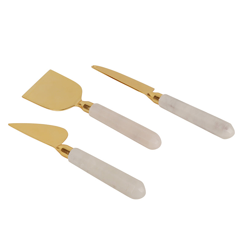 Stone Fusion Marble Cheese Knife Set - Three Piece Set image 3
