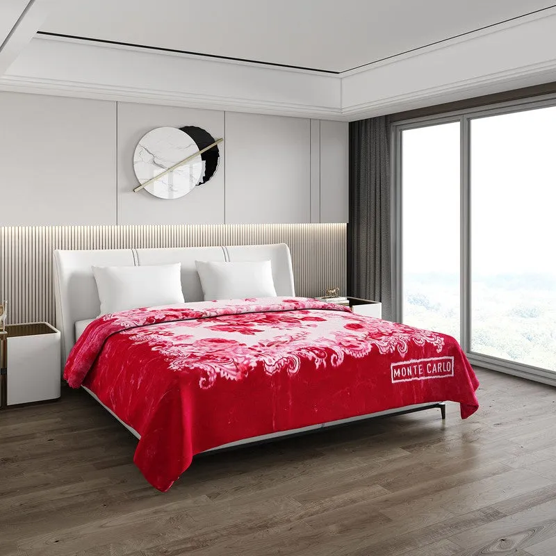 Monte Carlo Crimson Harmony Blanket - 850 GSM media 1