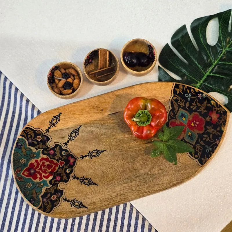 Misni Ethnic Wood Platter media 4
