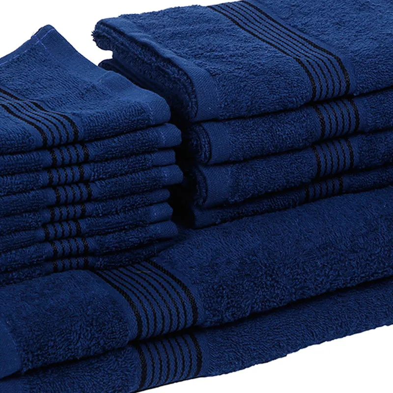 Comfora Towel Set (Blue) - Fourteen Piece Set media 5