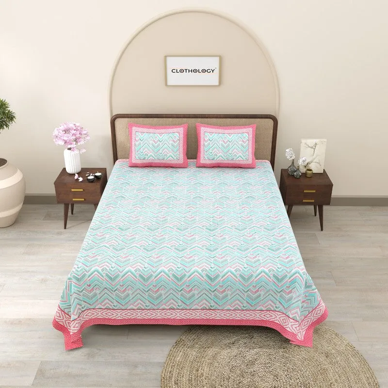 Softum Cotton Bedsheet (Pink) - 240 TC media 3